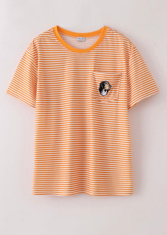 Men's Orange Stripe Tennessee Shirt