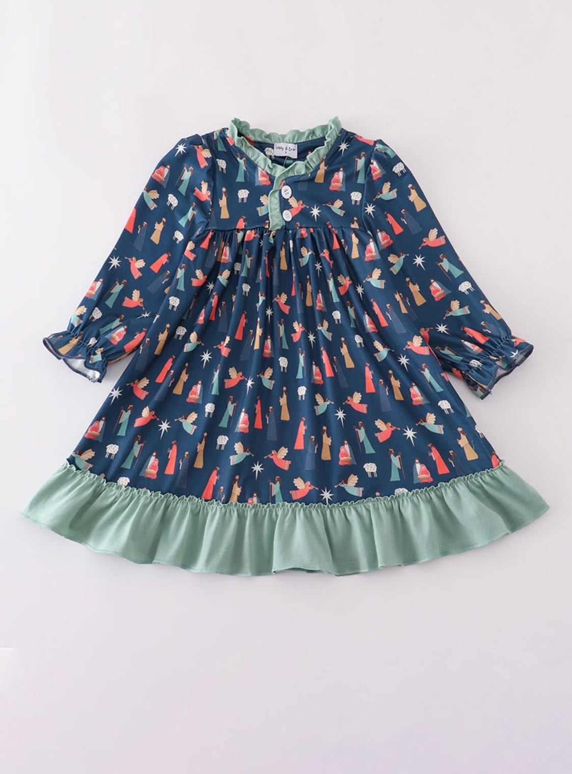 Navy Nativity Dress