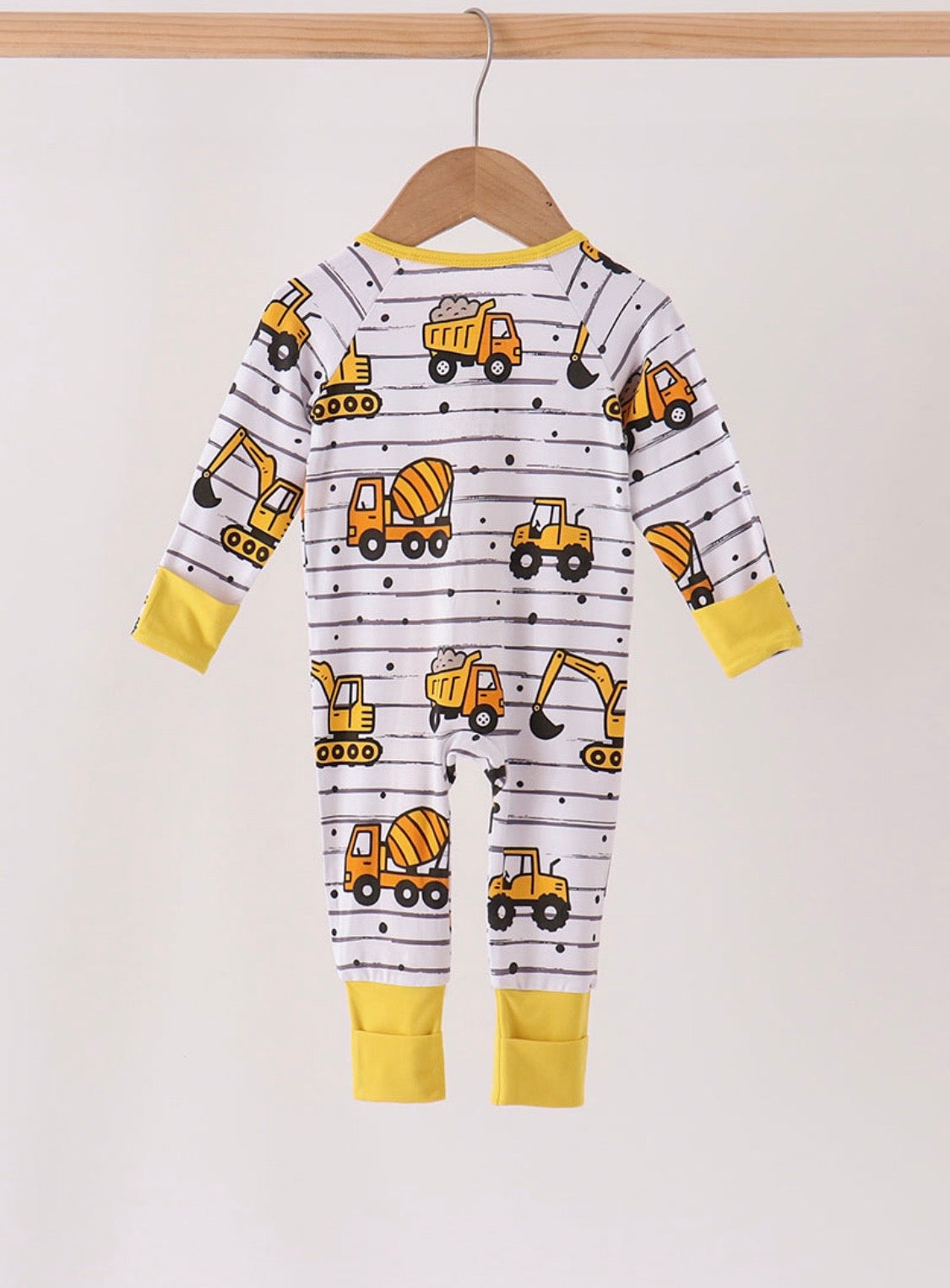 Little Builder Bamboo Zip Romper 🚜
