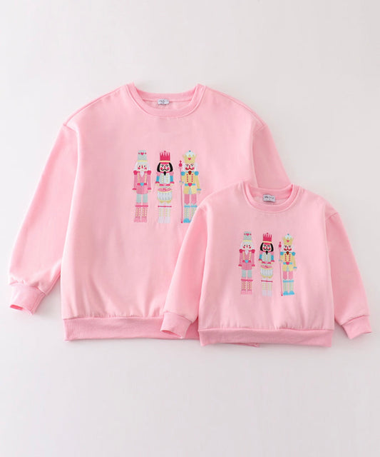 Pink Nutcracker Mommy & Me Sweatshirt