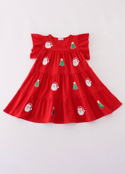 Red Santa Sequin Dress