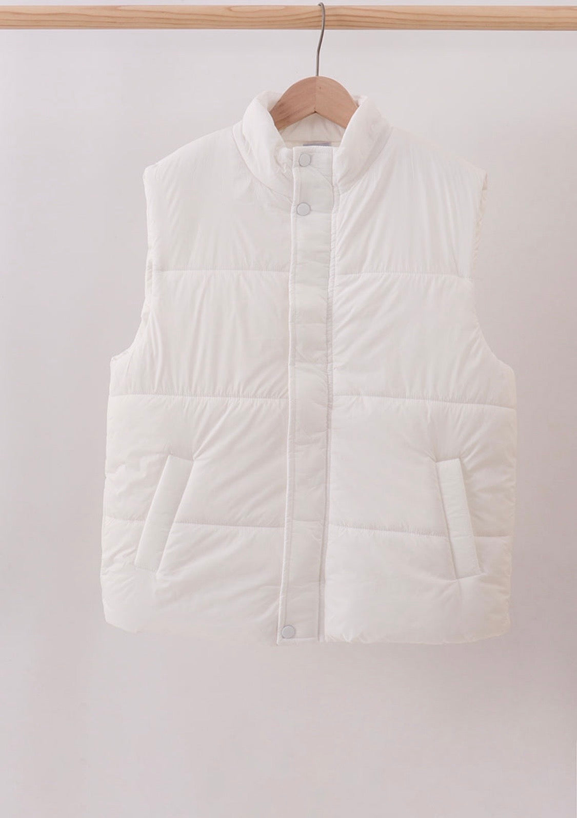 White Mommy & Me Puffer Vest