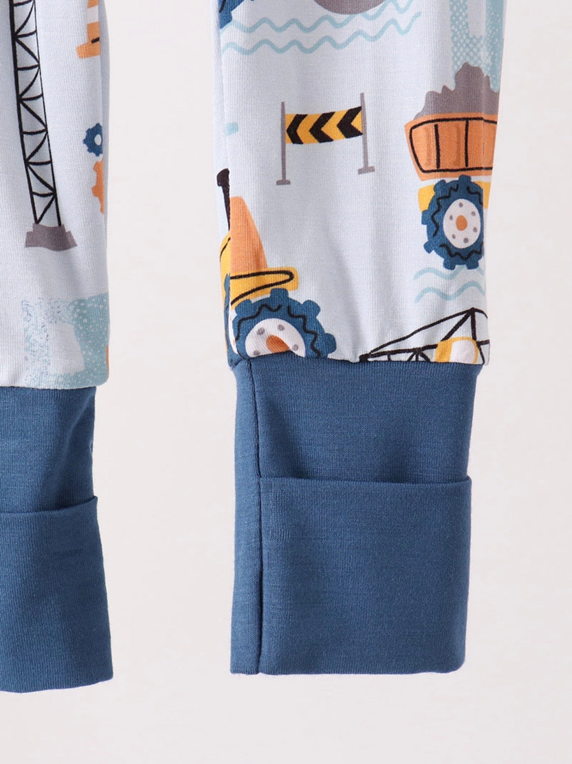 Little Construction Crew Bamboo Zip Romper 🚜💙🚧