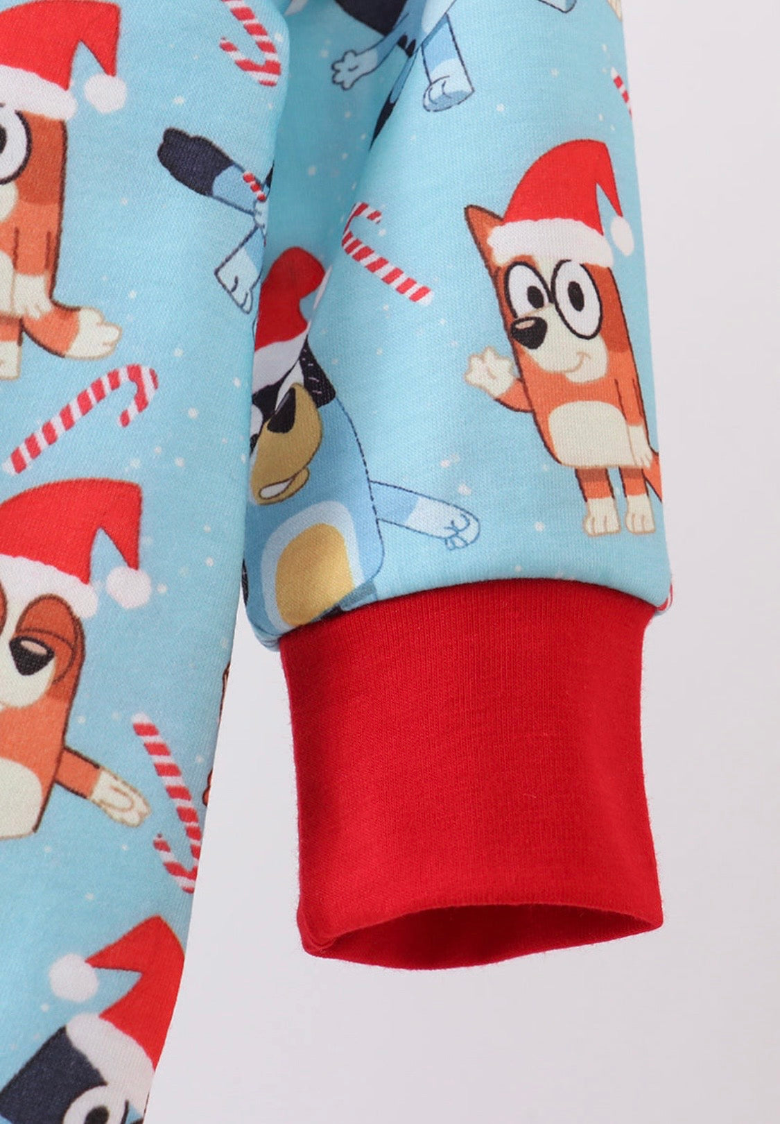 Blue Christmas Bluey Romper