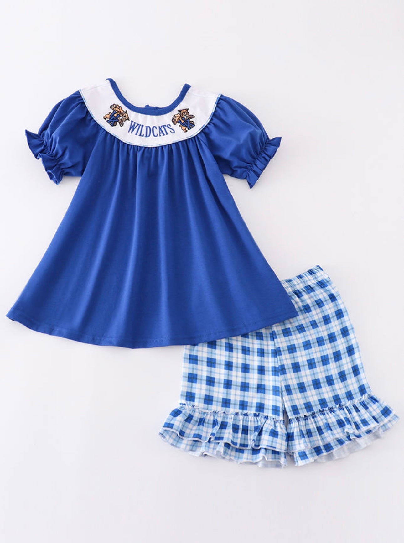 UK Wildcats Embroidery Ruffle Set