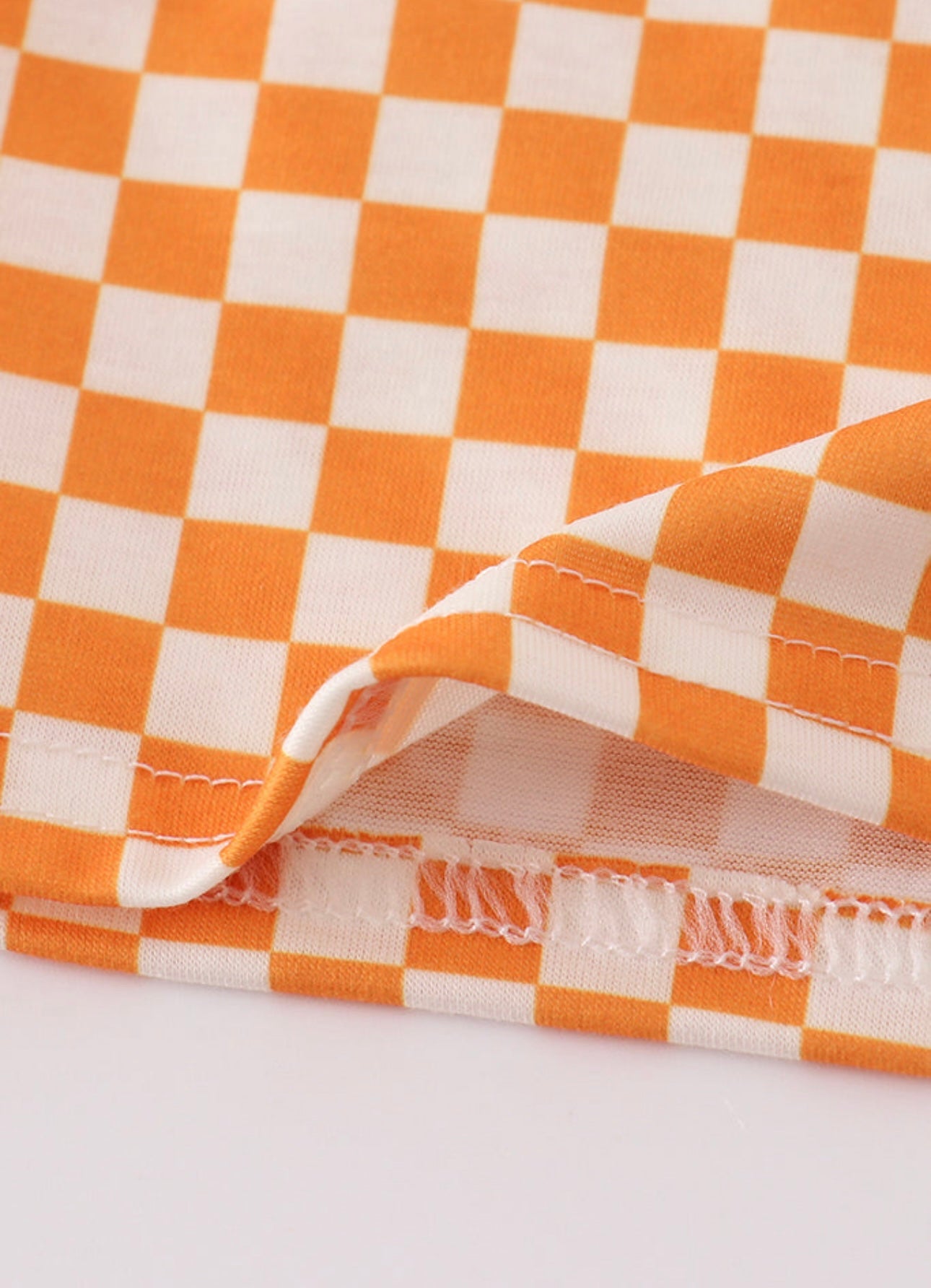 Short Sleeve Checkered Tennessee Top