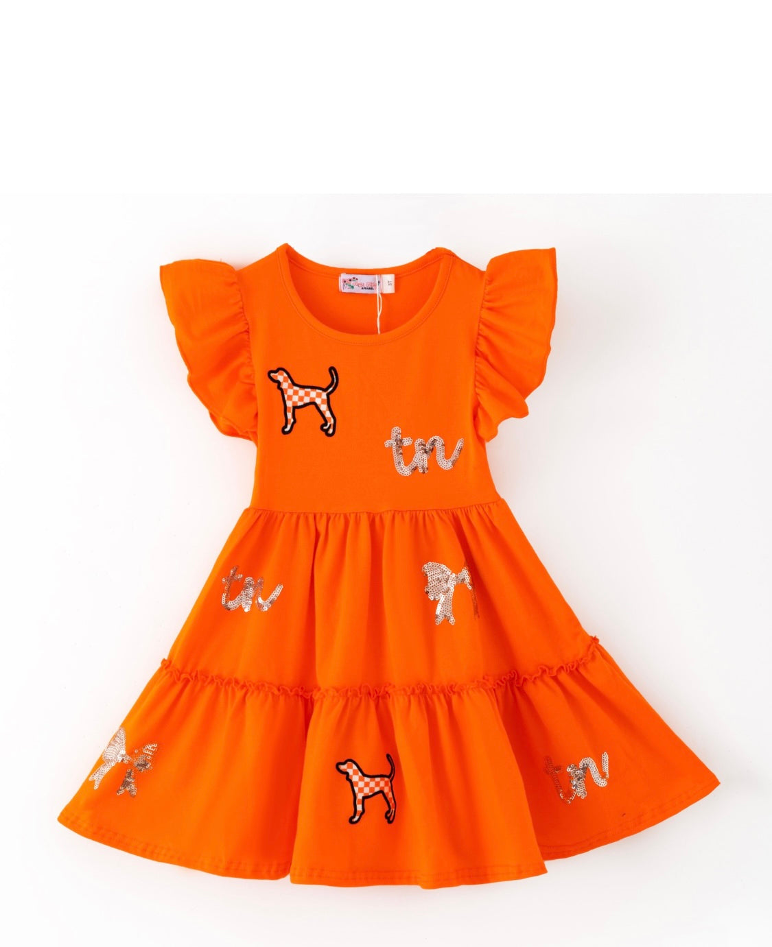 Orange Tennessee Sequin Dress