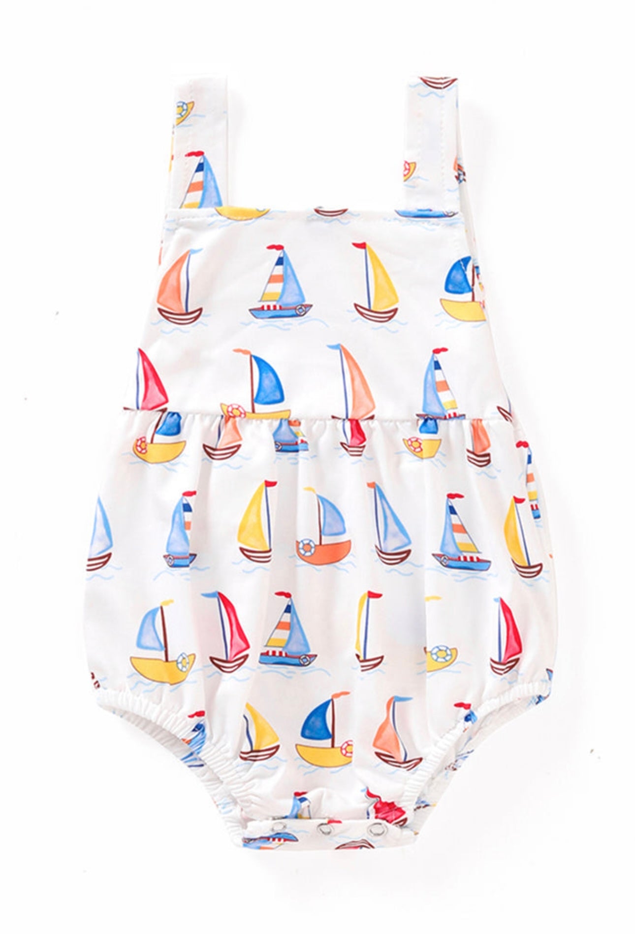 Sailboat Print Boy Bubble