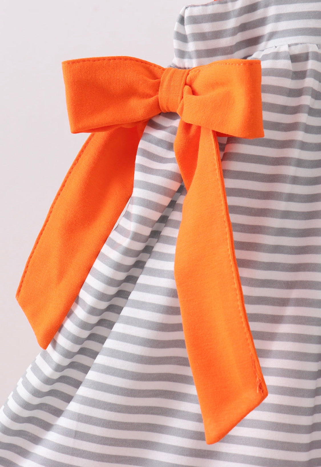 Striped Gray Tennessee Embroidery Dress