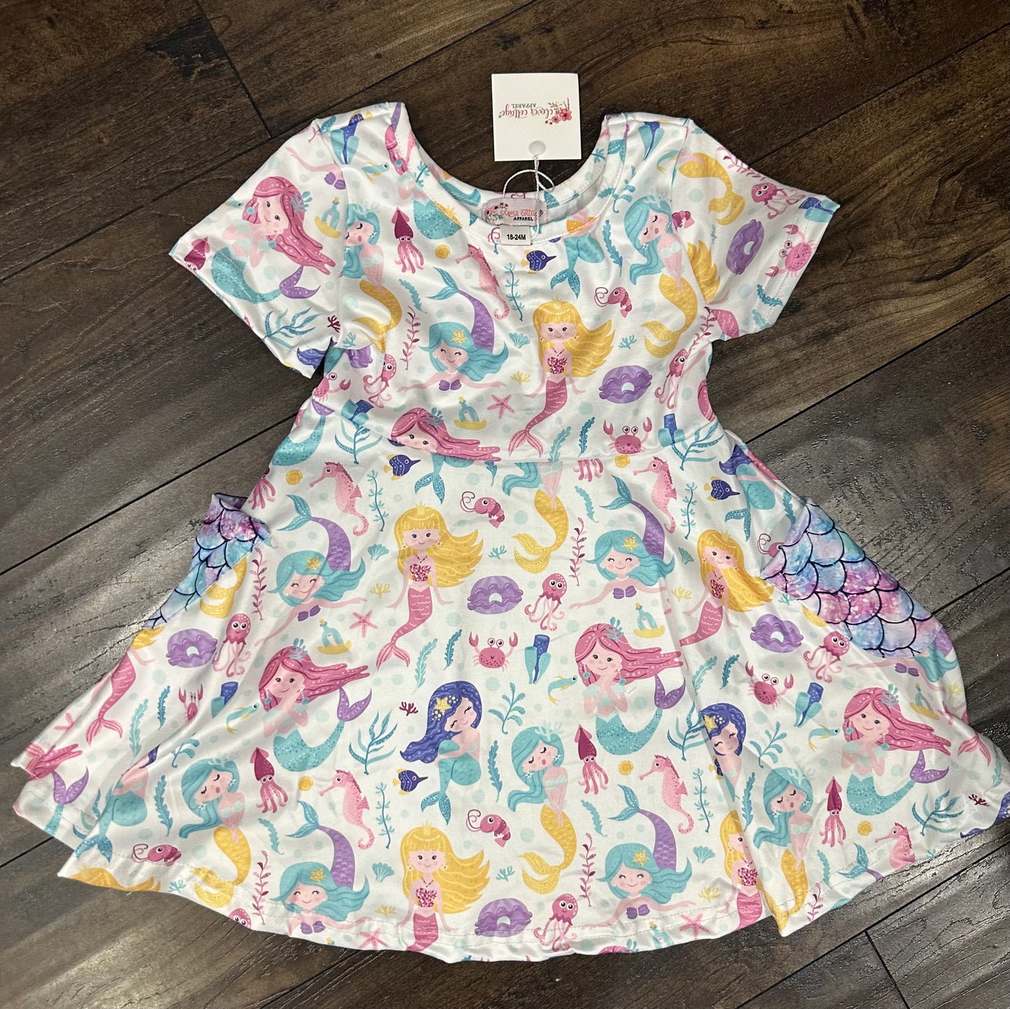 Mermaid Twirl Pocket Dress