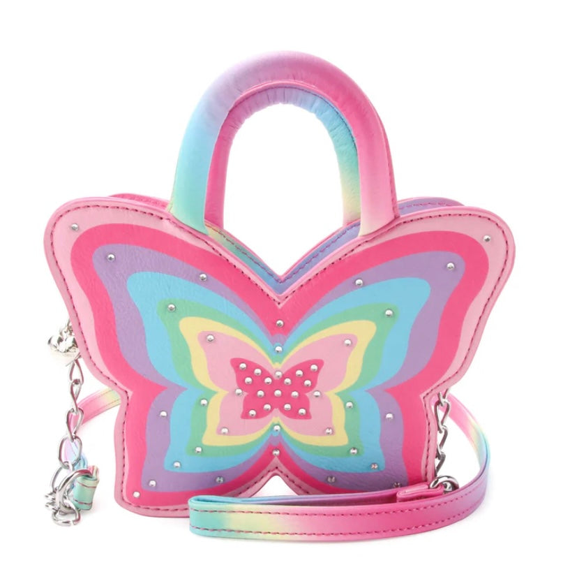 Rayed Butterfly Rhinestone Crossbody