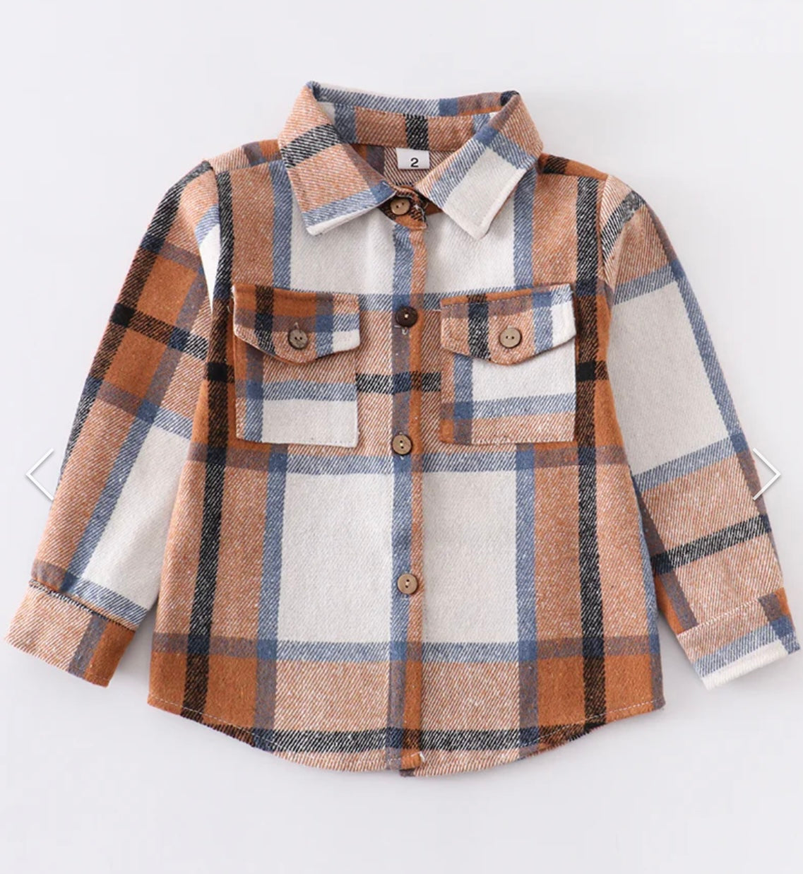 Mommy & Me Brown Plaid Shirt