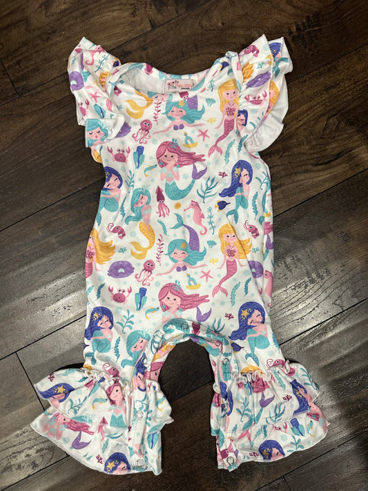 Mermaid Ruffle Romper