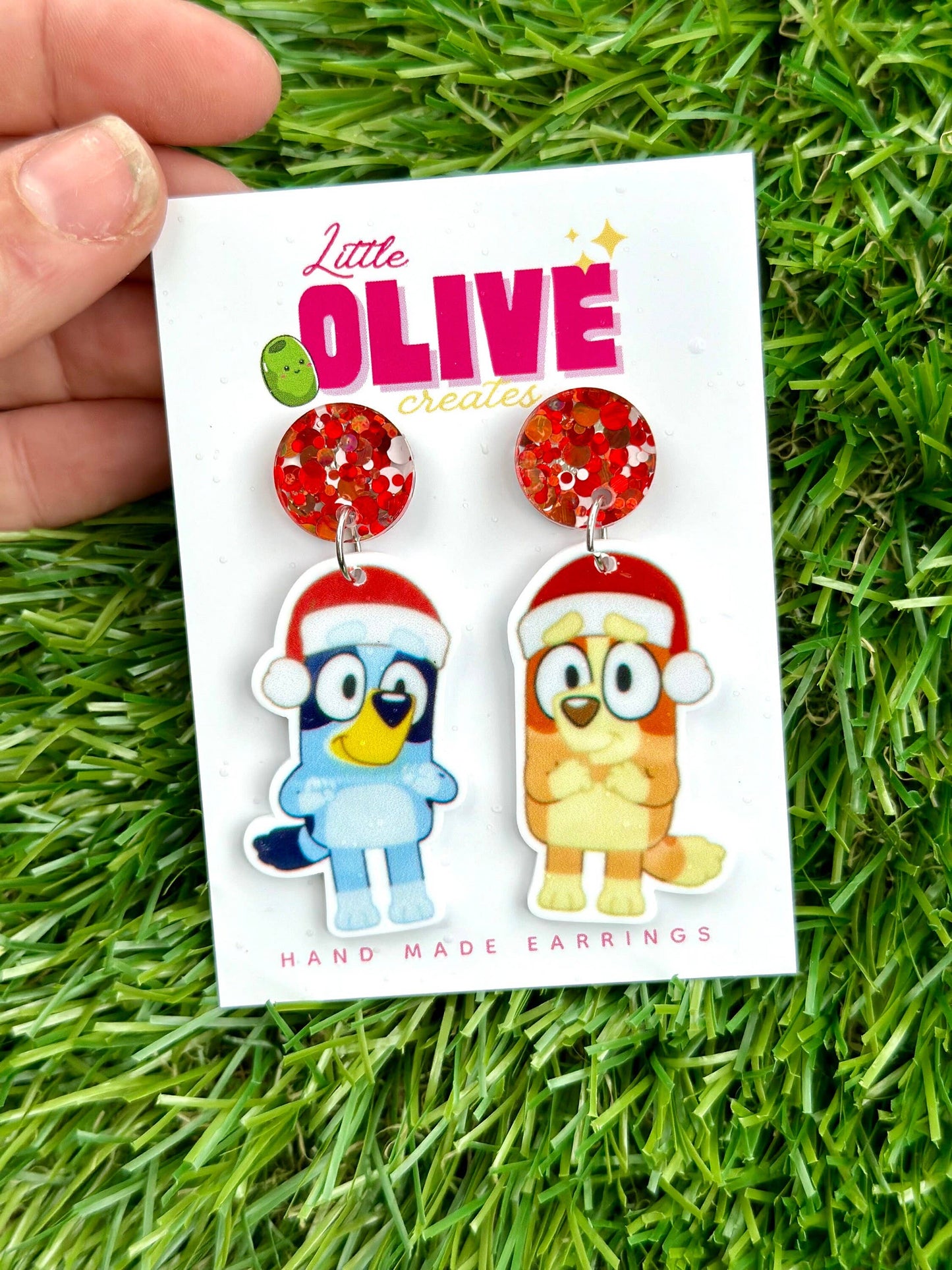 Bluey Christmas Earrings - 4 Adorable Styles