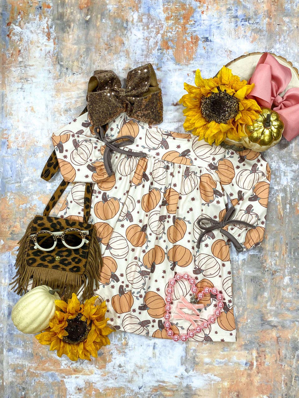 Pumpkin Patch Empire  Dress