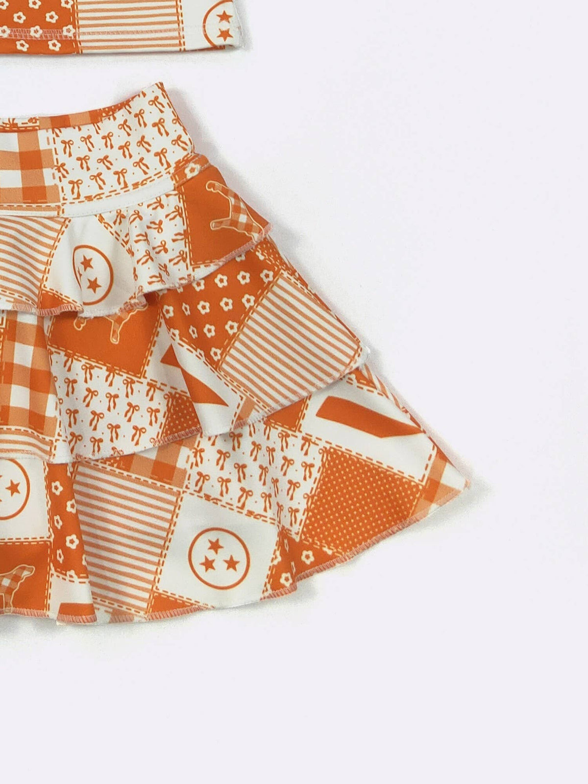 Patchwork TN Ruffle Girls Skort Set