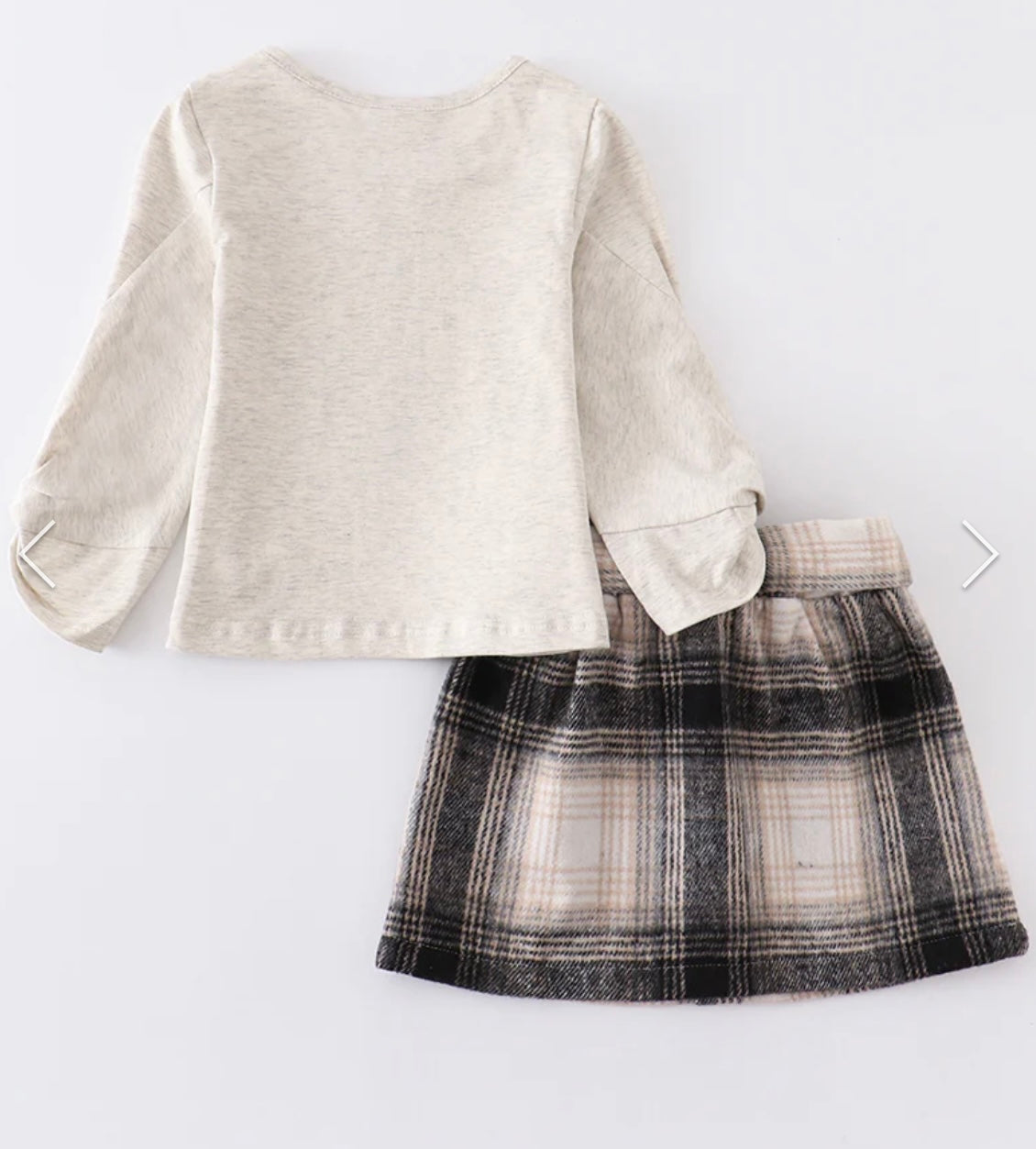 Be Kind Plaid Skirt Set