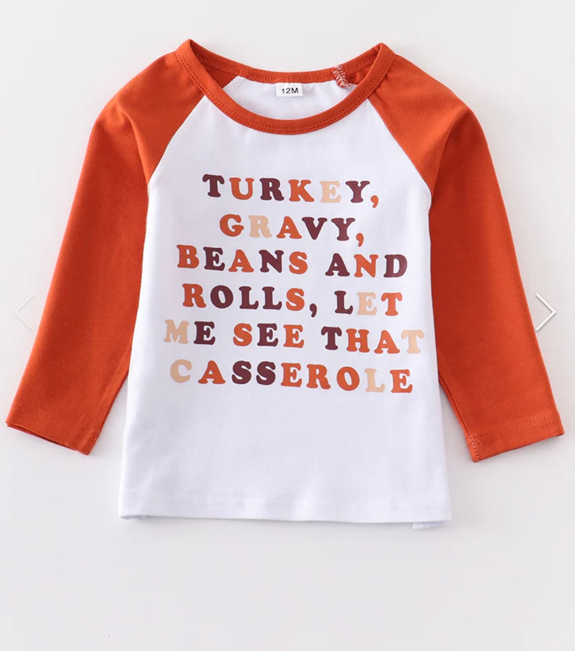 Thanksgiving Raglan Top