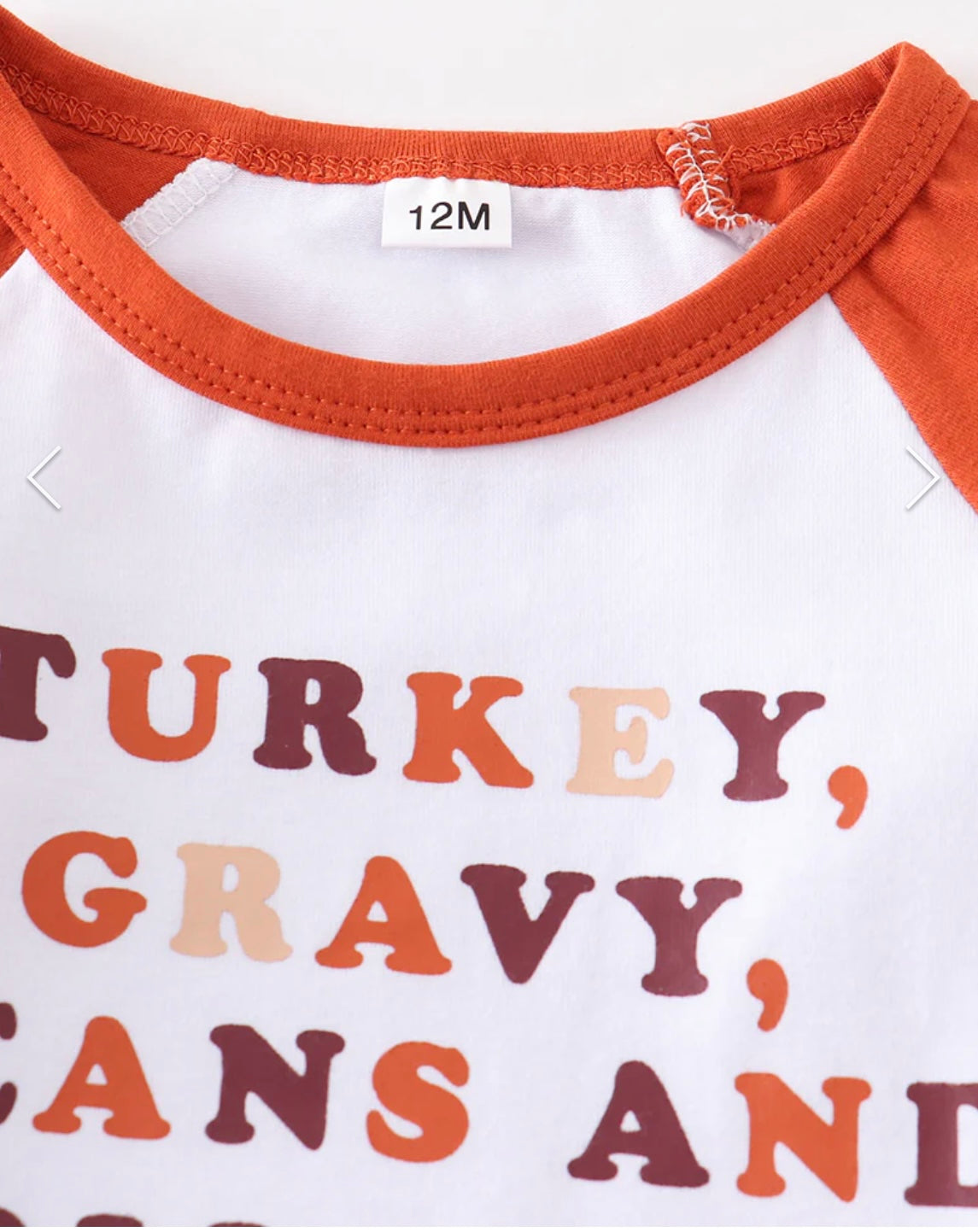 Thanksgiving Raglan Top