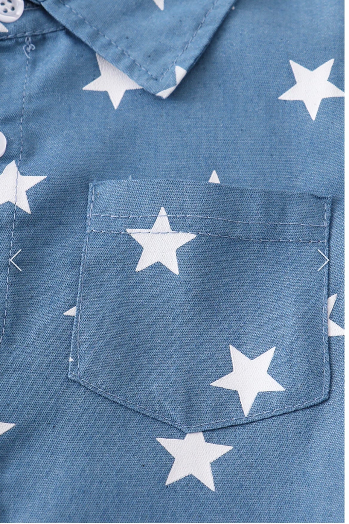 Blue star Boy Pocket Shirt