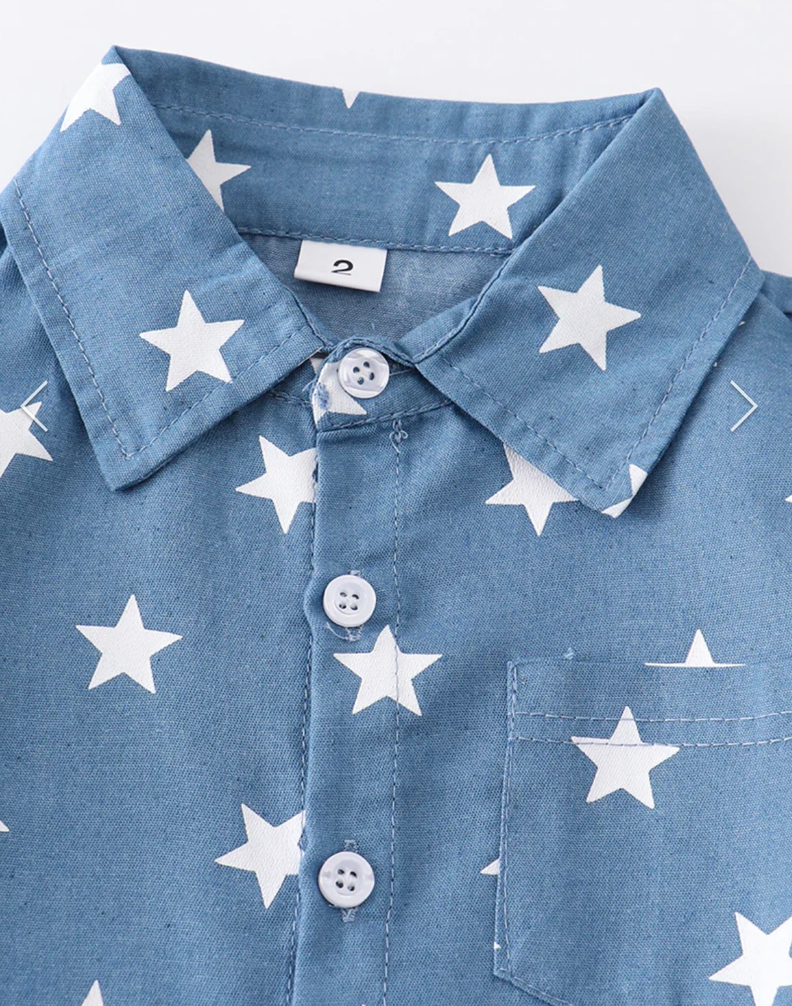 Blue star Boy Pocket Shirt